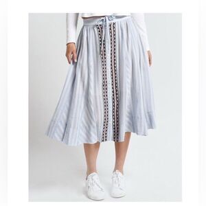 LEMLEM Nefasi Button Down Skirt medium NWT